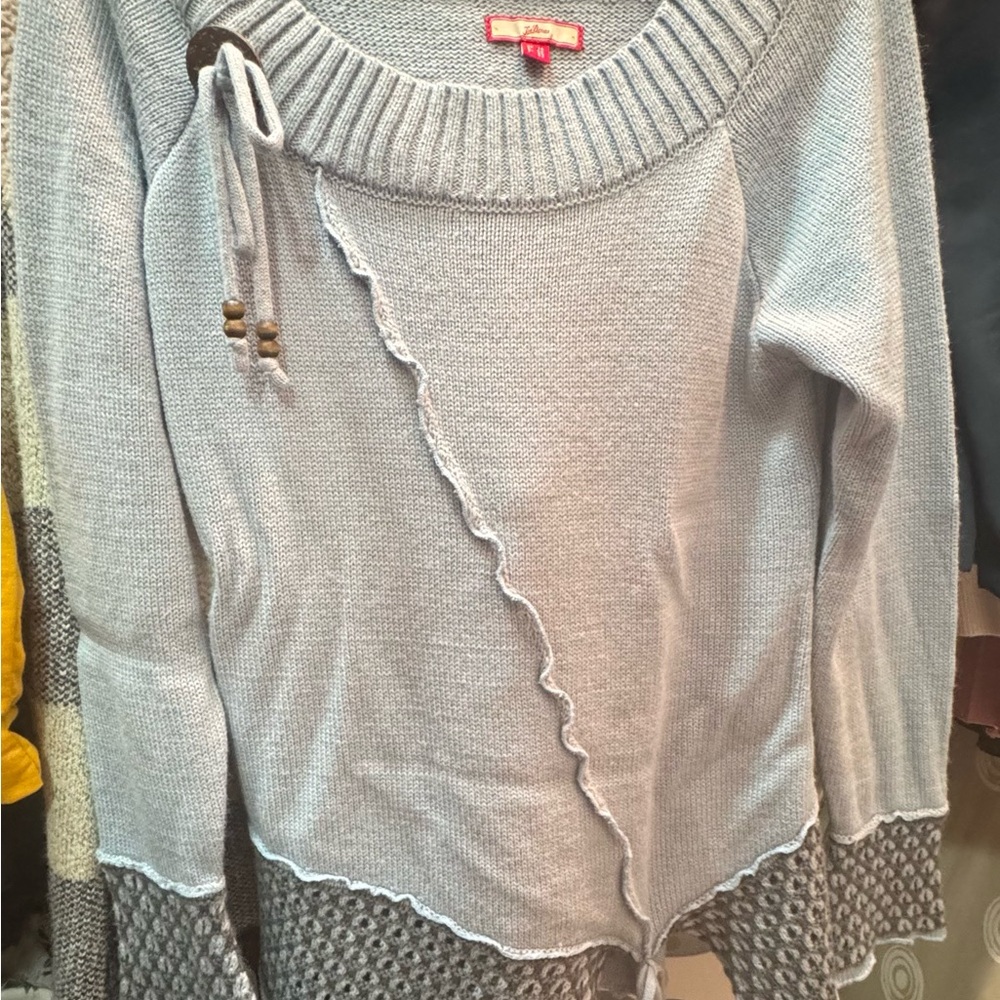 Joe Browns Baby blue Sweater with Textured Hem